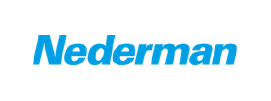 The word "Nederman" in bold, italicized blue letters