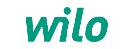 The image shows the Wilo company logo with the word "wilo" in lowercase green letters on a clear background.